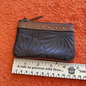 Fossil Leather pouch, small leather wristlet